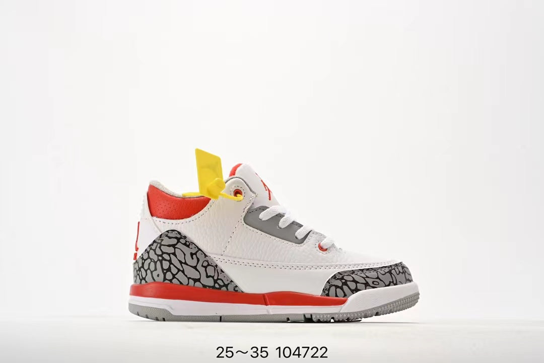 Joe 3" white, red"