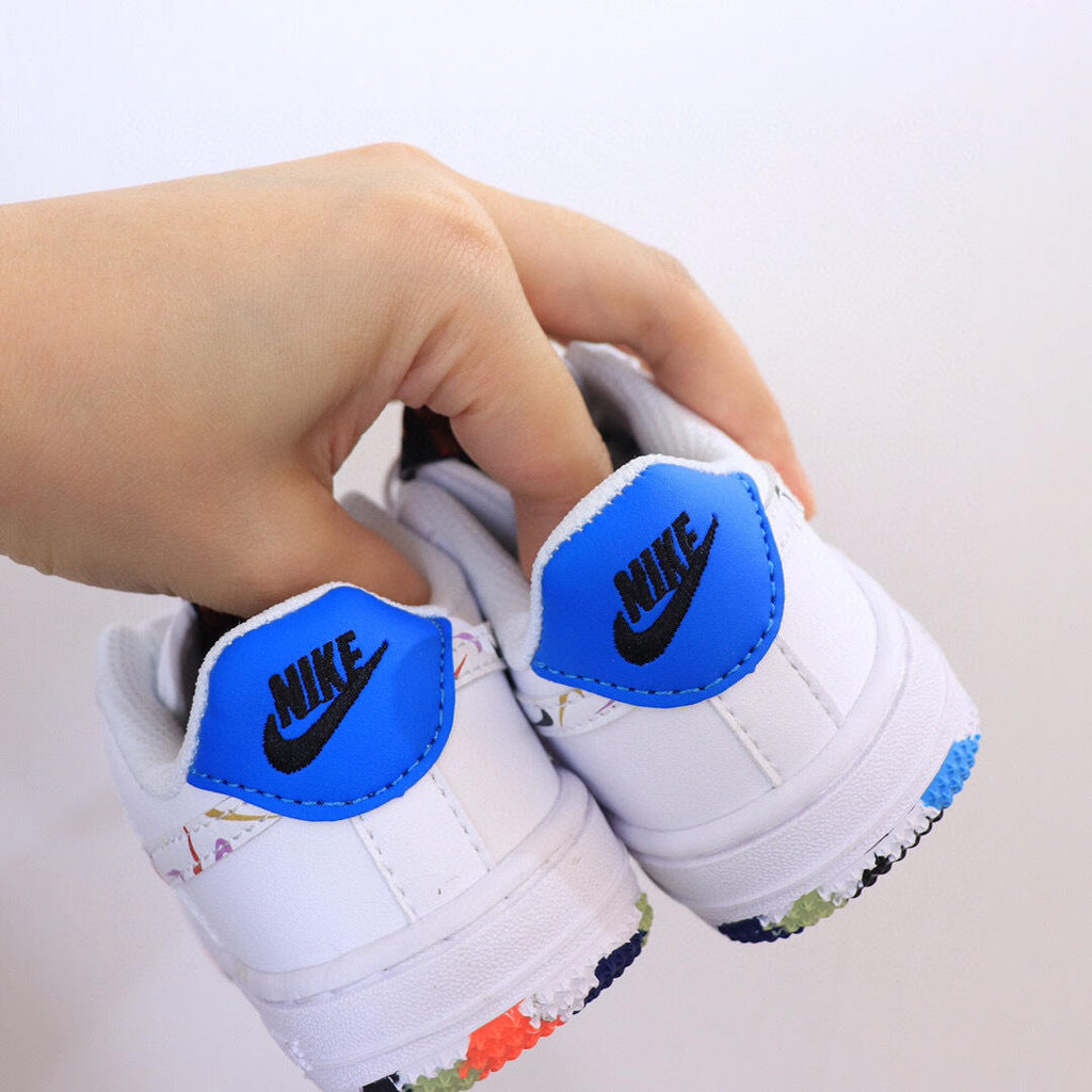 Air Force low-top lace-up sneakers" white"