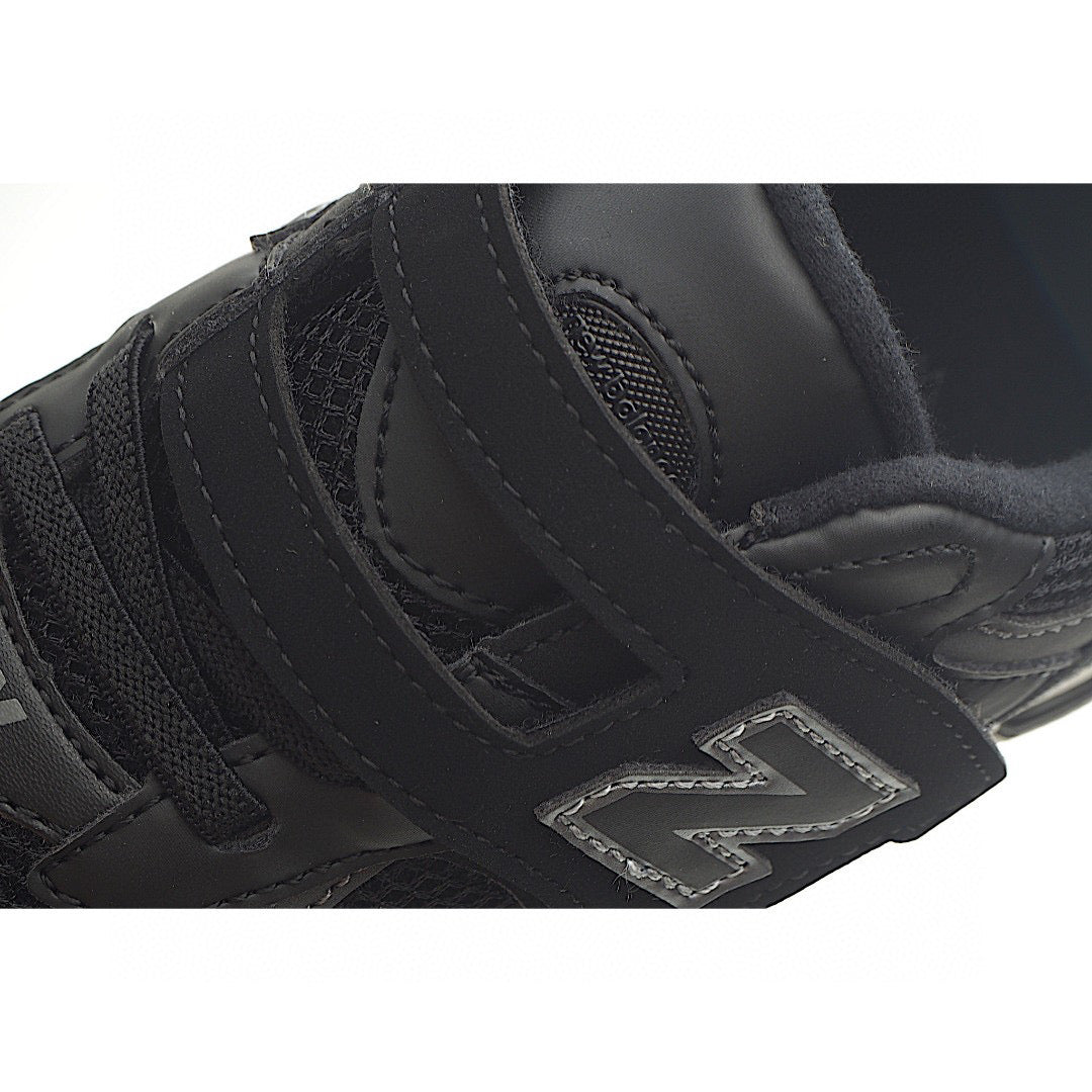 NB327 Rotating Buckle Waffle Gump Children's Shoes"black"