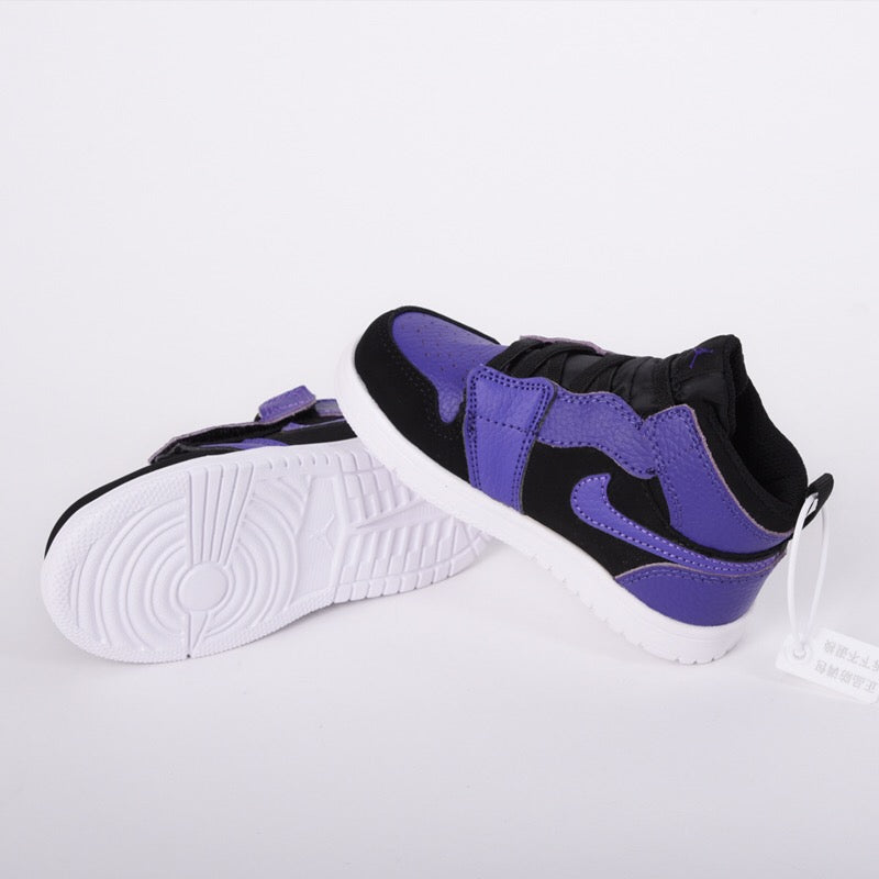 Jordan high top elastic band"  black, purple"