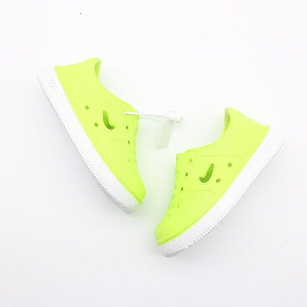 Nike Air Force Hole Shoes Beach Sandals" neon yellow-green"