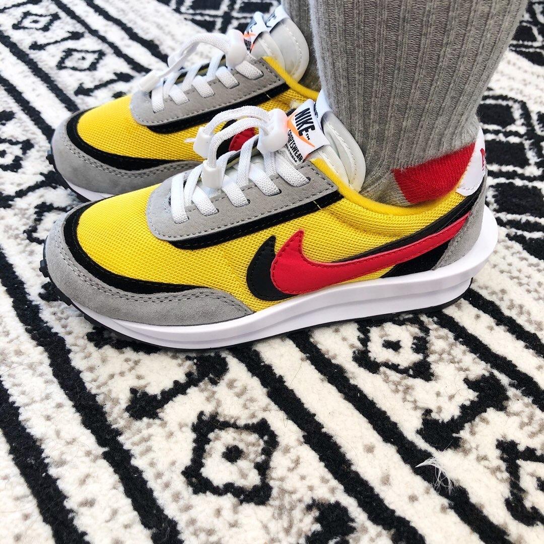 Nike Waffle Casual Jogging Shoes Deconstructed Double Hook