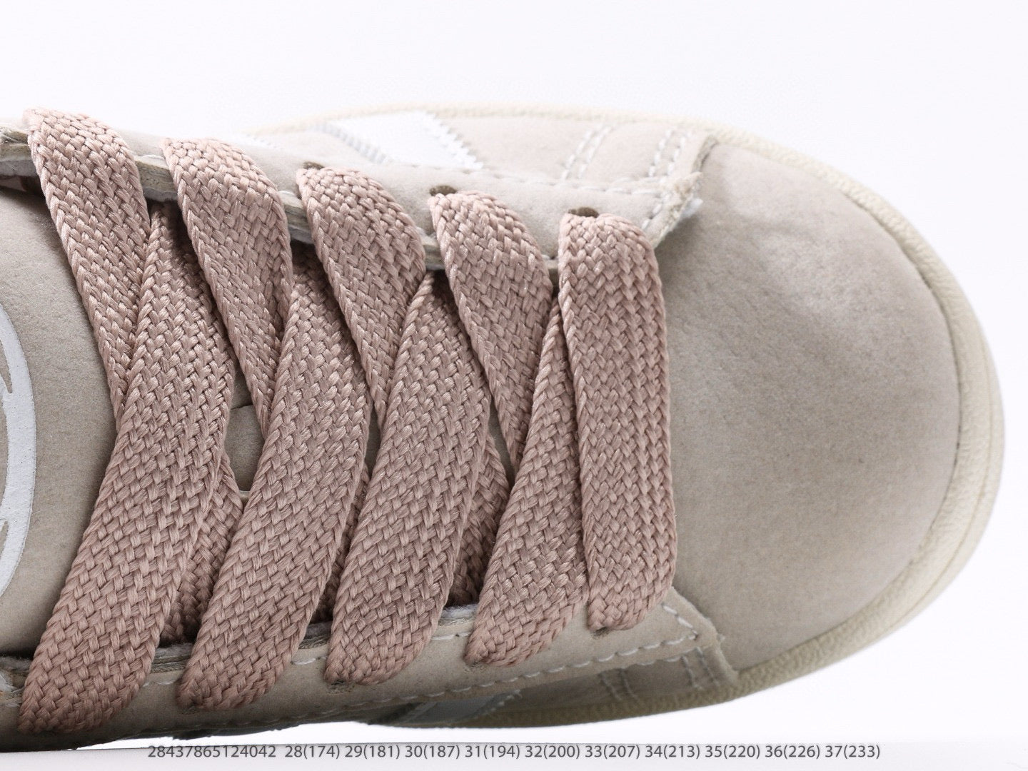 Adidas bread Dexter lace-up pig leather sneakers light pink"