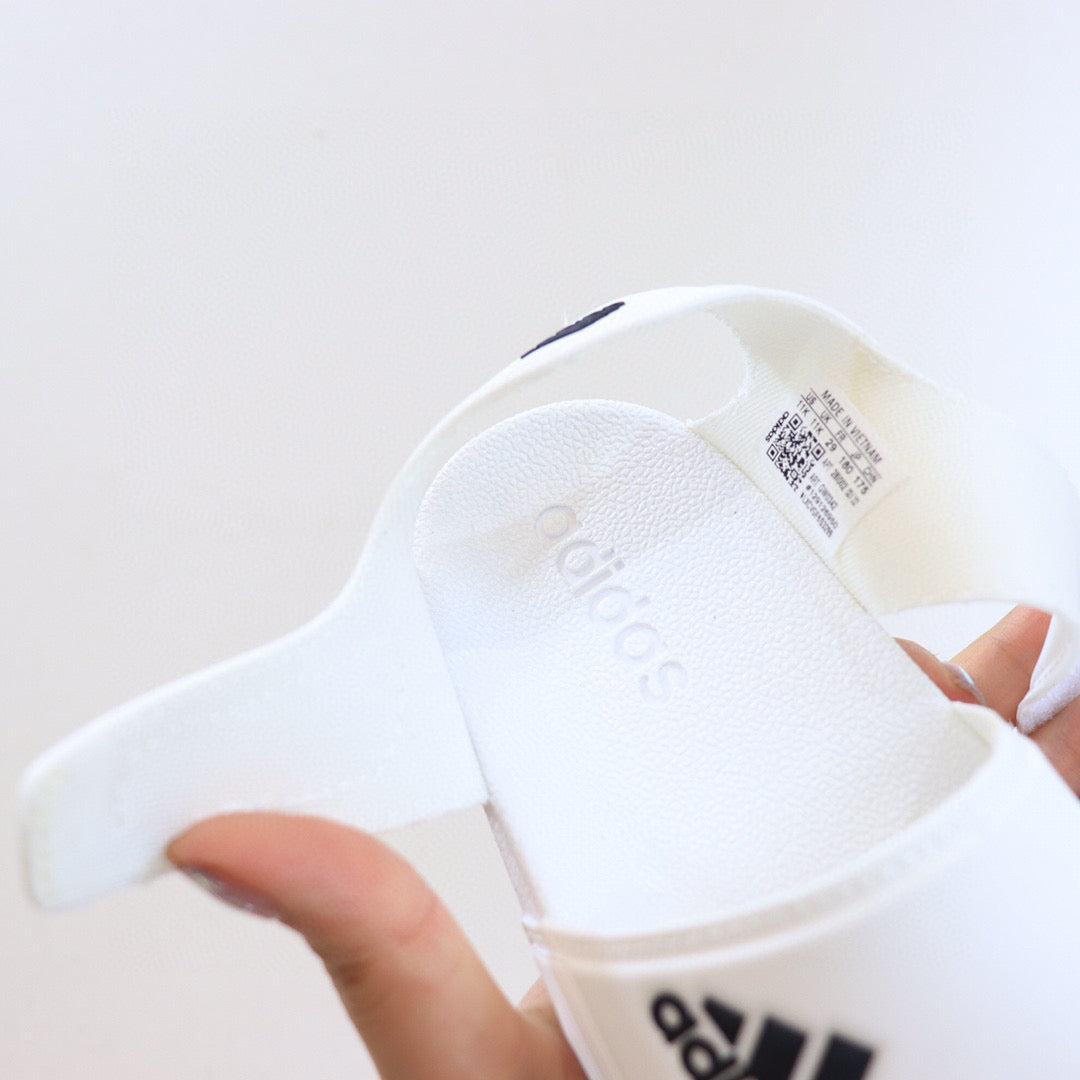 Adidas new open toe" white"