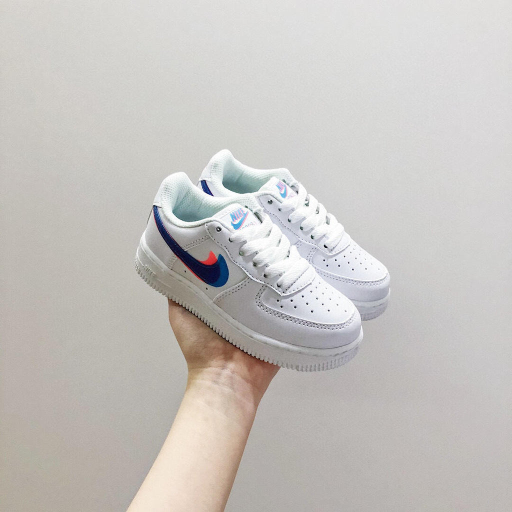 Air Force low-top lace-up sneakers" white"