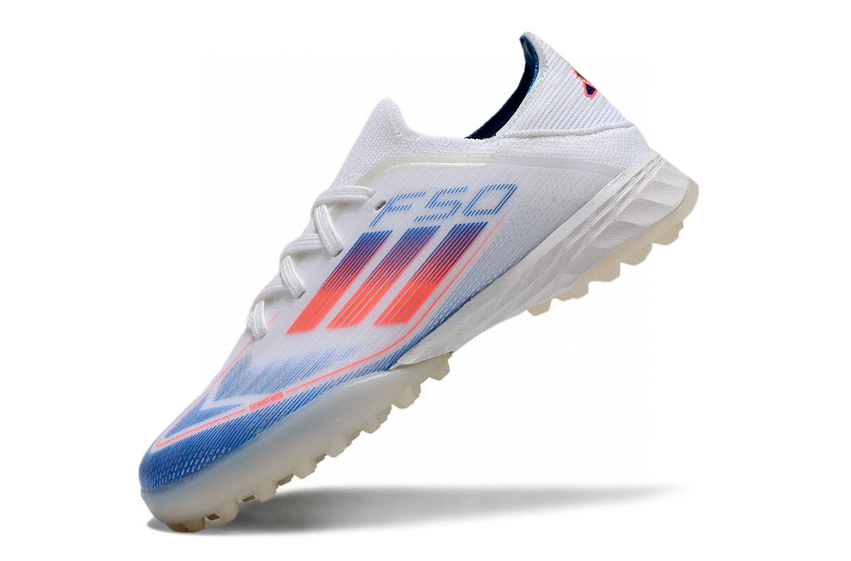 Adidas F50 knitted waterproof football shoes" white"