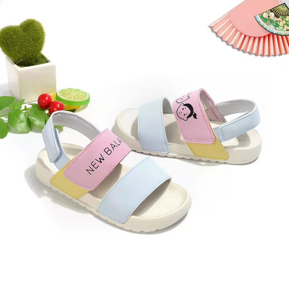 NB double bar sandals " pink, blue"