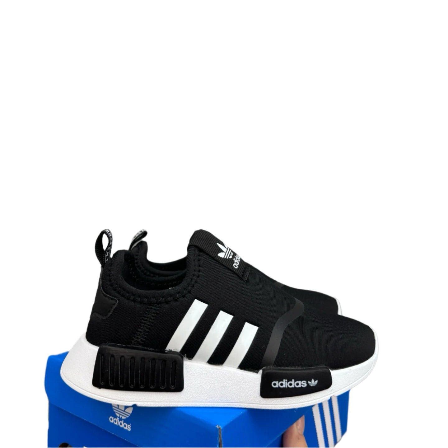NMD slip-on shoes for kids"black"
