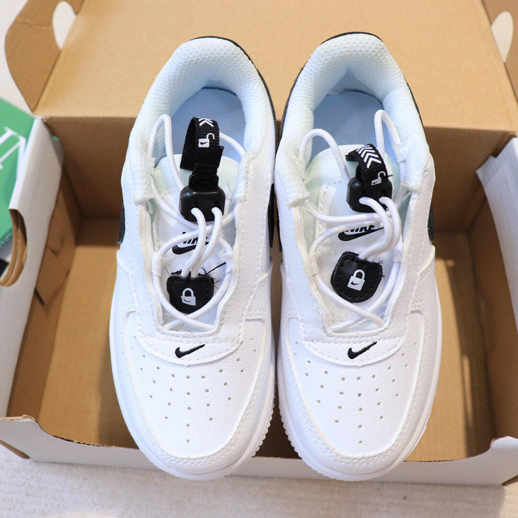 Air Force low-top lace-up sneakers" white"