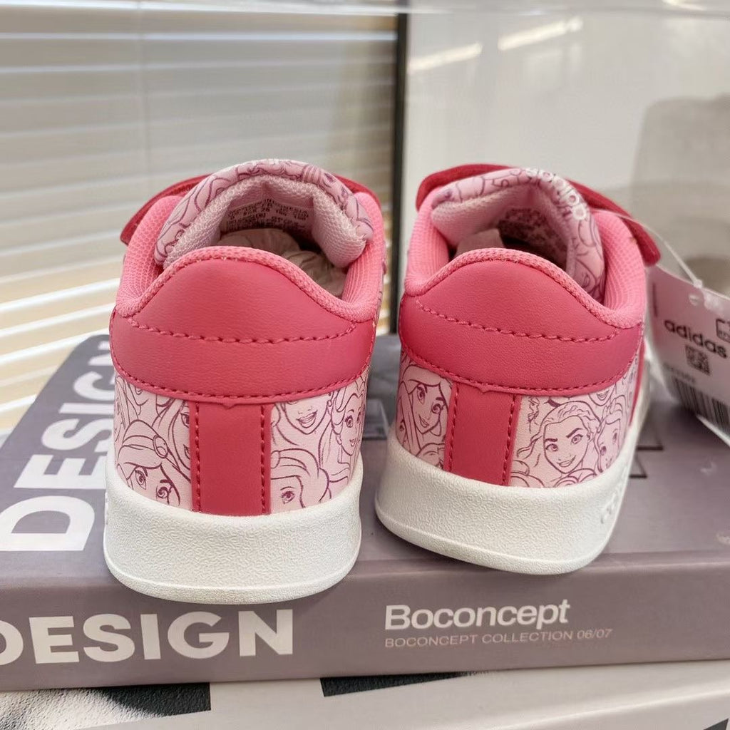 Adidas co-branded Velcro children's shoes" white, pink"