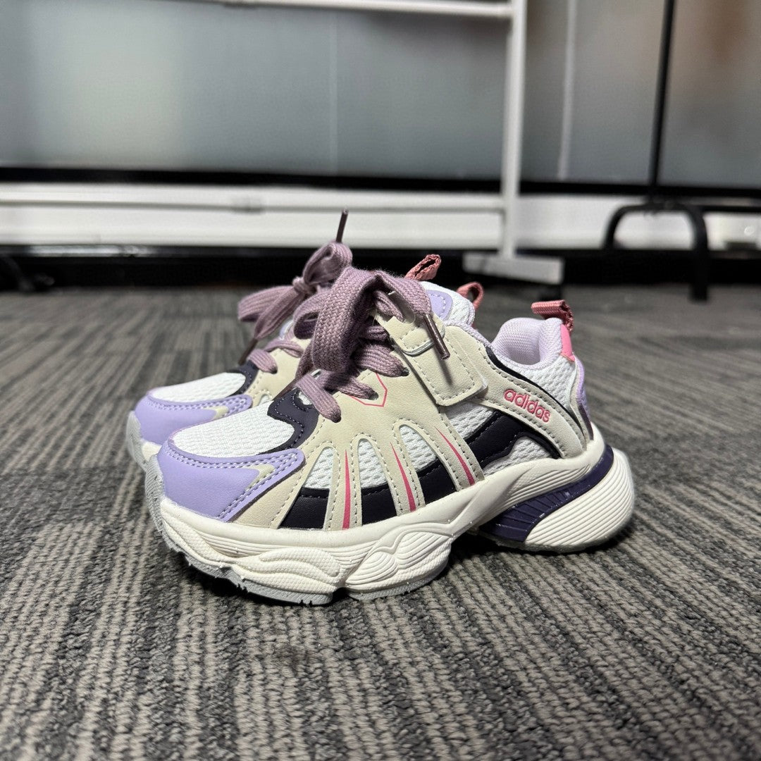 Adidas dad shoes" cream, purple"