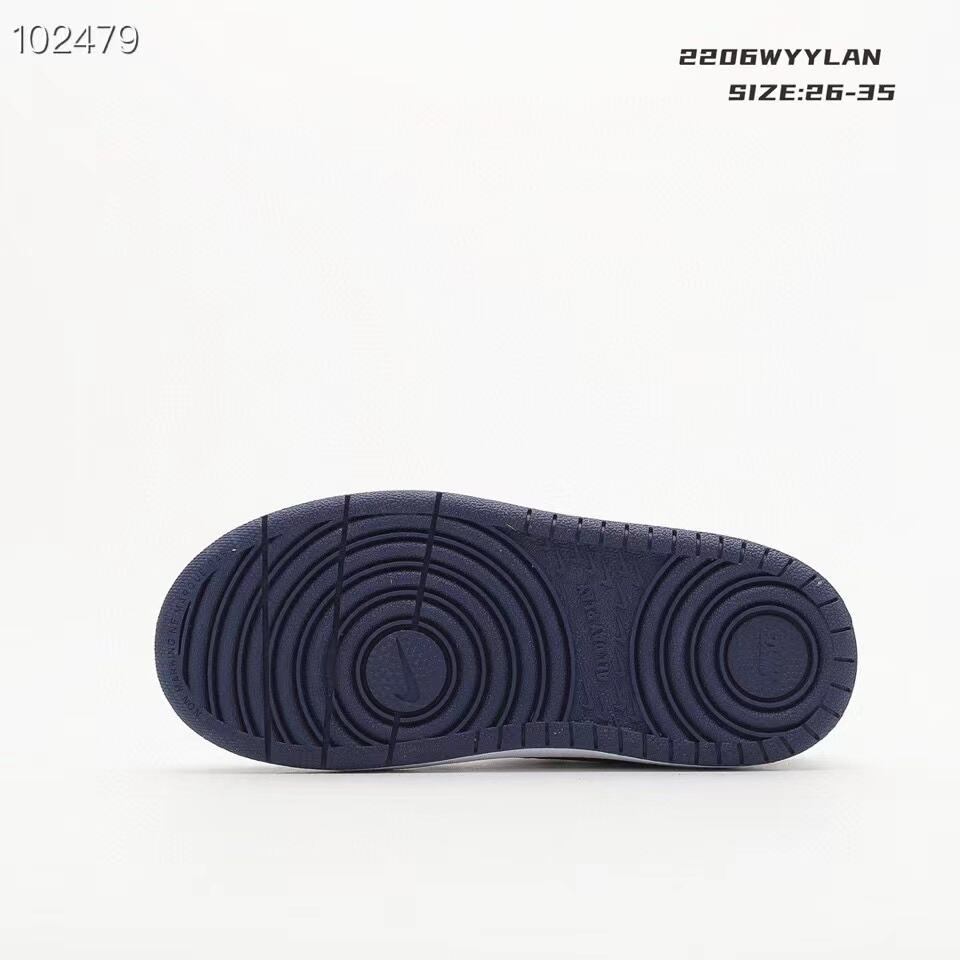 Nike Air Force 1 Low-Top" white, Navy"