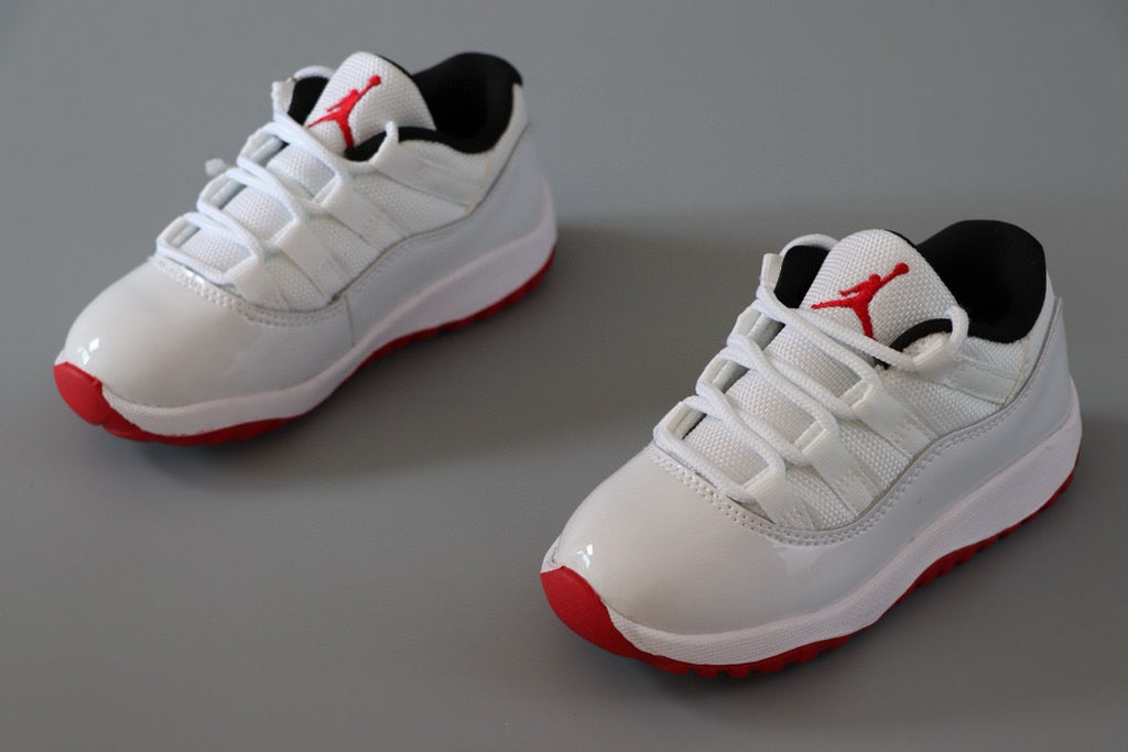 Joe 11 low-top children's shoes" white, red"