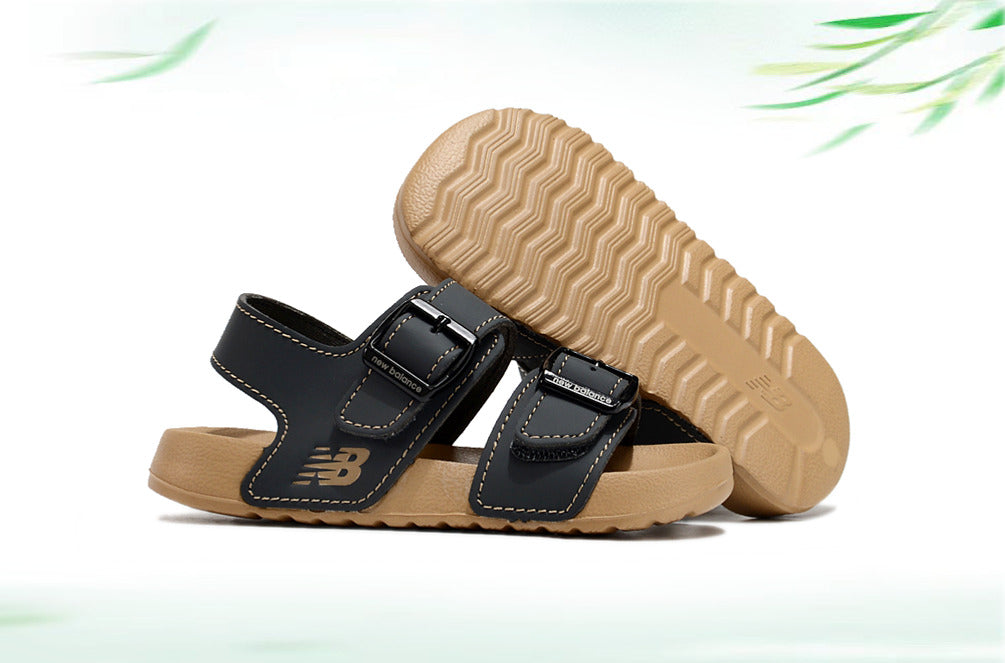 G version of Birkenstock Velcro sandals for children" black"
