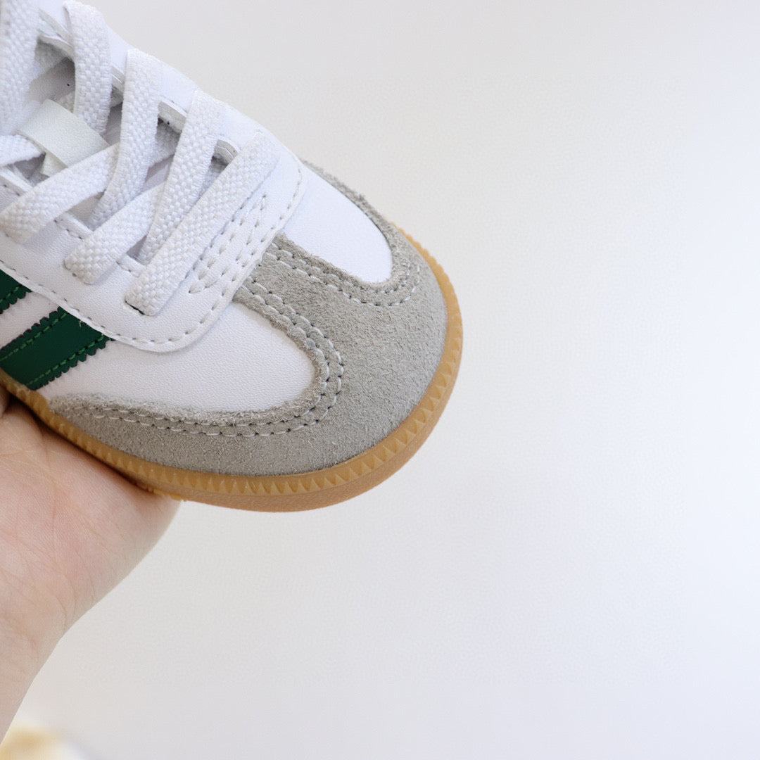 Adidas children's training shoes" white, green"
