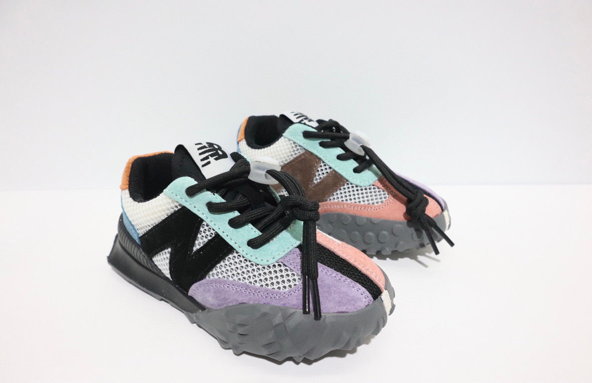 N official website synchronized parallel bars sandals "light purple, peach, blue, dark gray"
