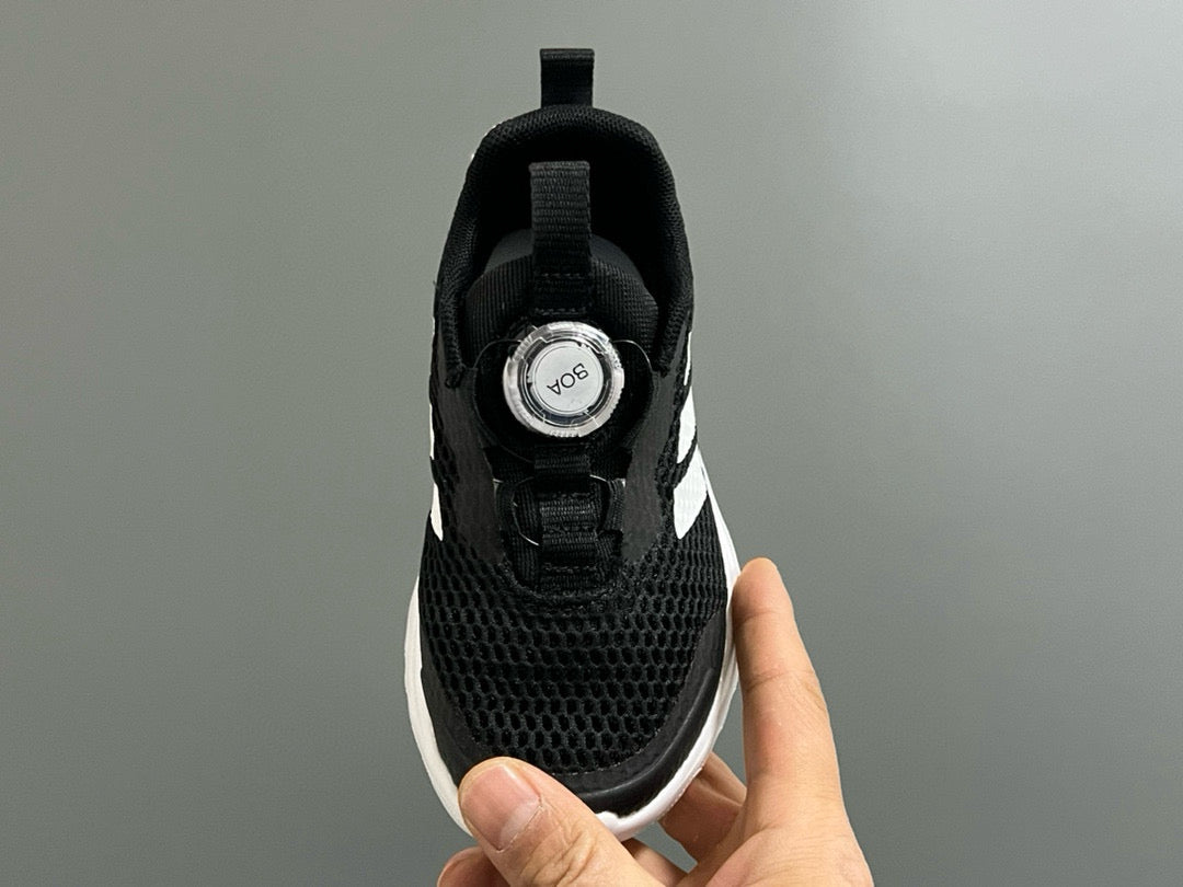 Adidas BOA lock 3 mesh shoes for children" black, white"