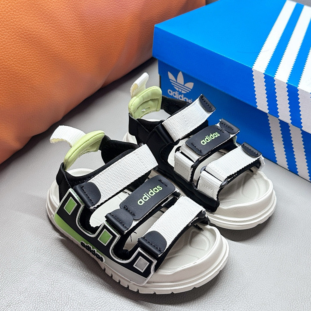 Adidas Macaron Candy Children's Beach Sandals" white, black"