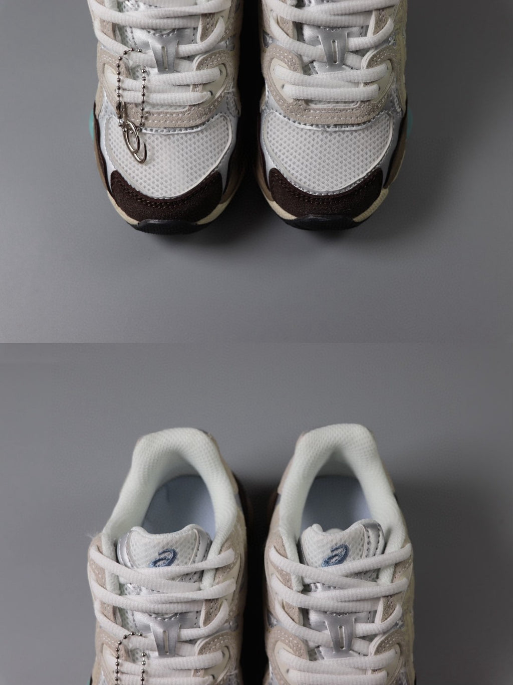 Asics Gel-NYC Professional"  beige, brown, and white"
