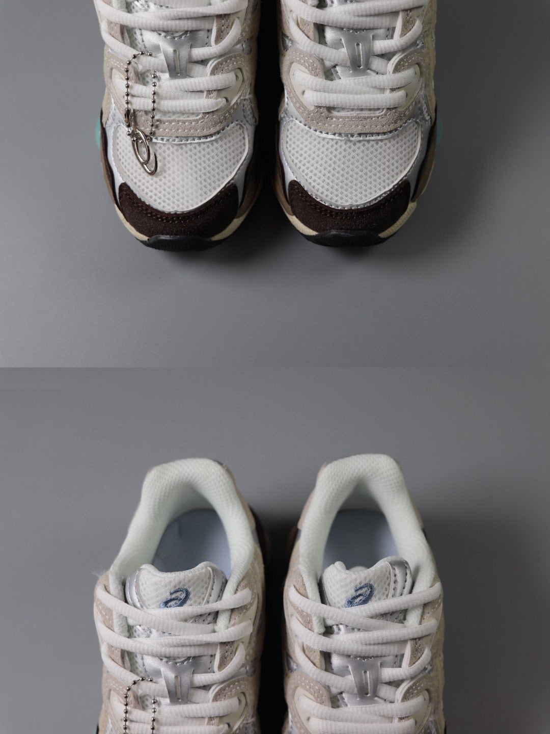 Asics Gel-NYC Professional"  beige, brown, and white"