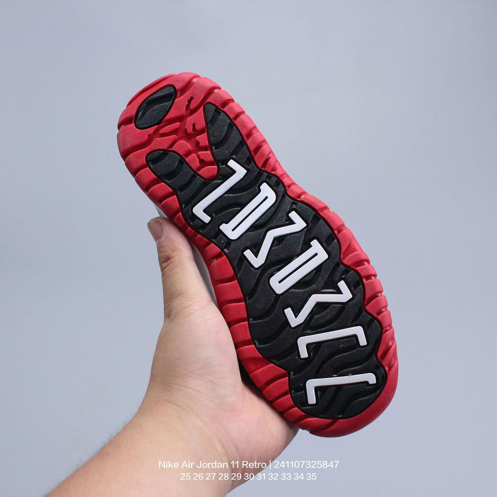 Joe 11 high-top high-quality children's shoes" white, black, red"