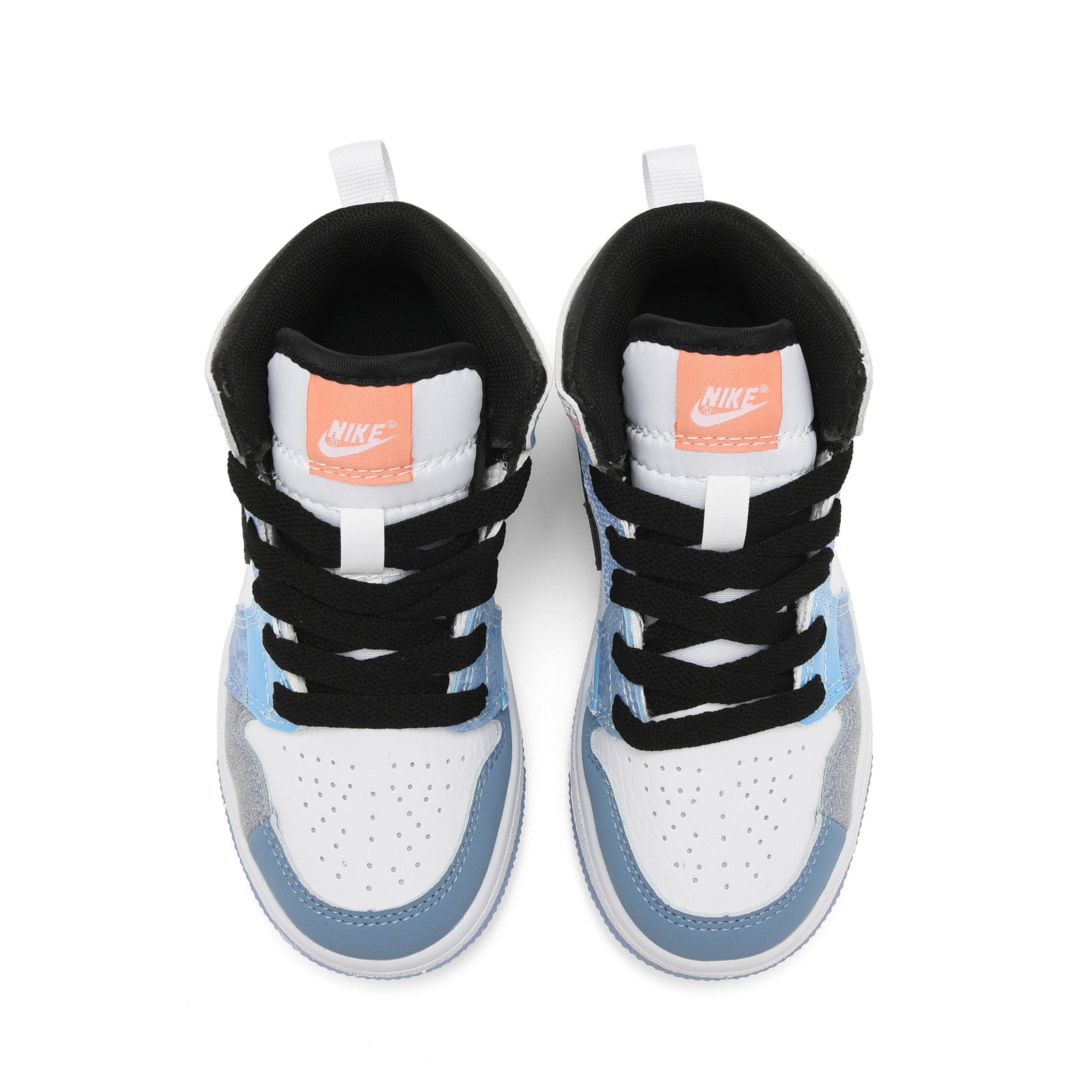 AJ-127" white, gray, blue"