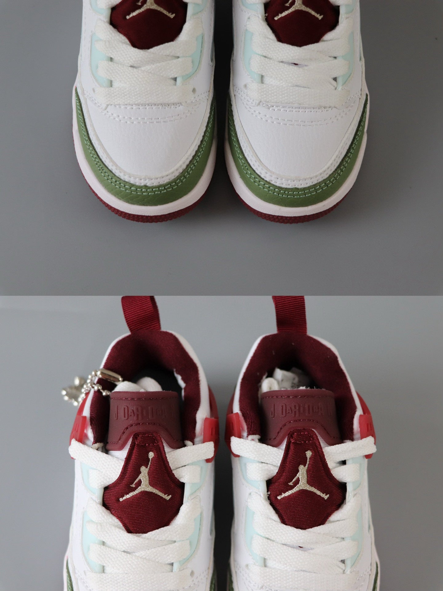 Jordan 3.5 children's shoes" white, green, burgundy"