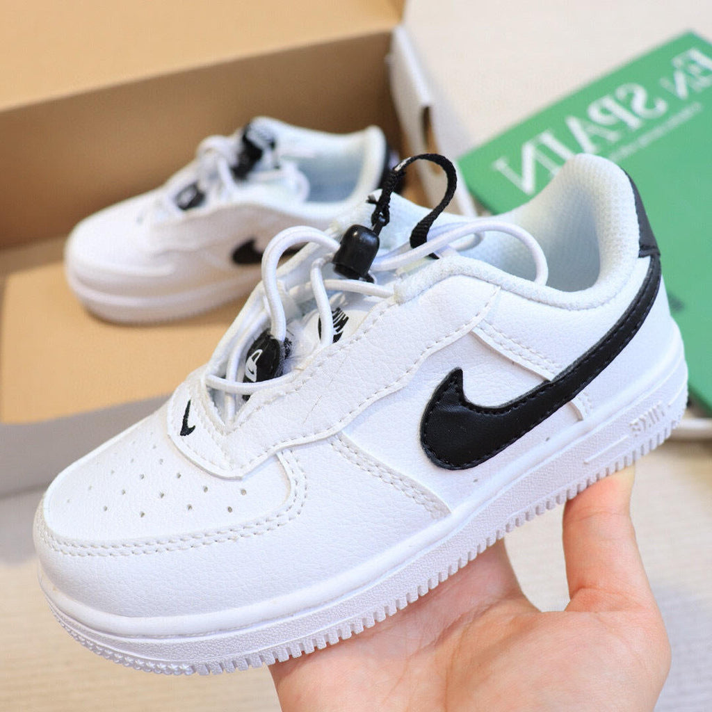 Air Force low-top lace-up sneakers" white"