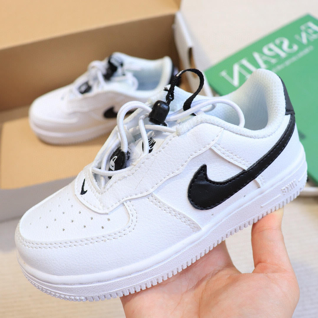 Air Force low-top lace-up sneakers" white"
