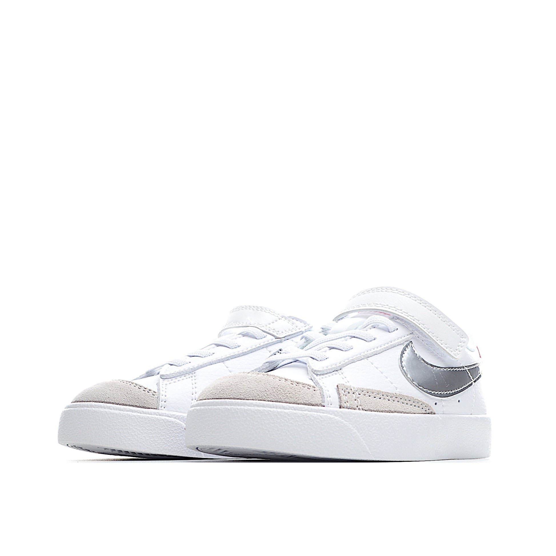 Trail Blazers Velcro Low-Top Kids Sneakers" white, gray"