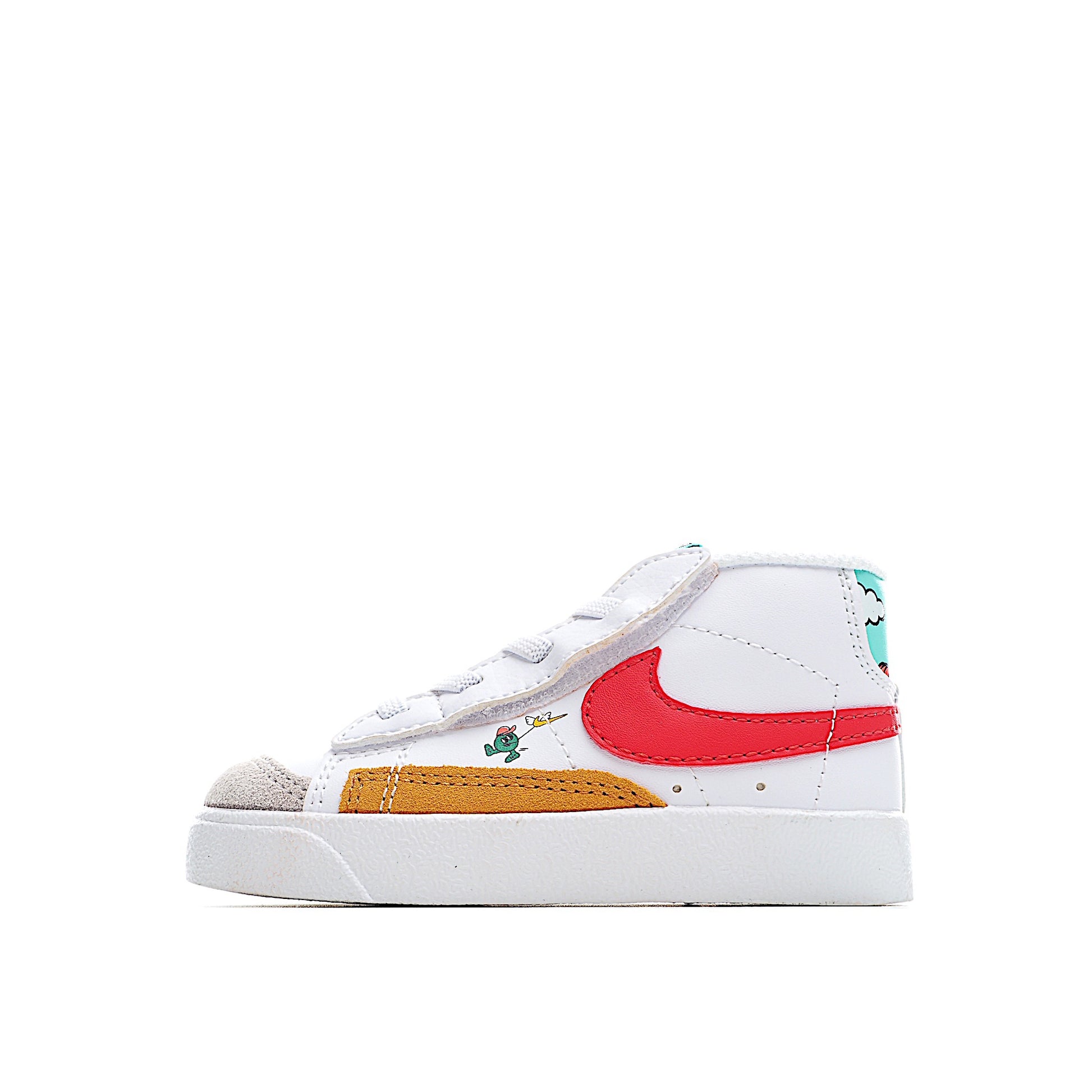 Trail Blazers high-top single dunk" white, red, blue"