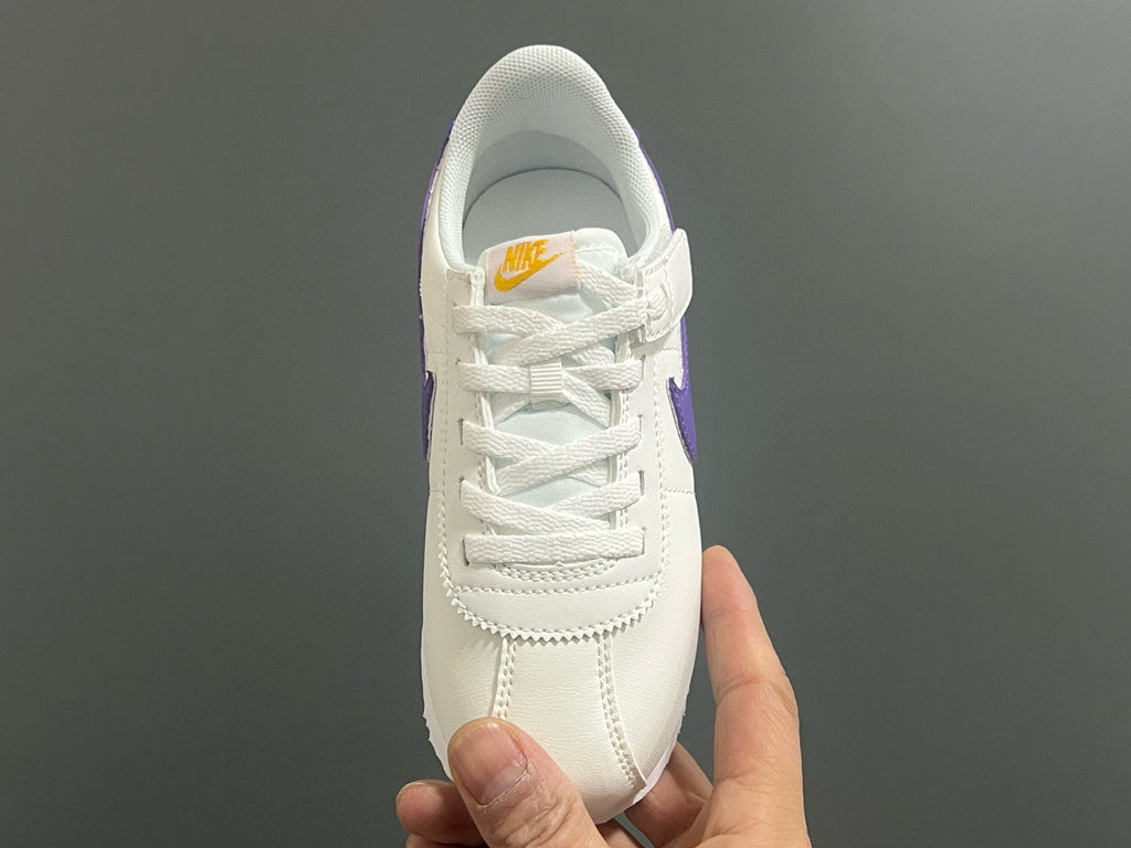 Nike Forrest Gump Classic Velcro Kids Shoes" white, blue"