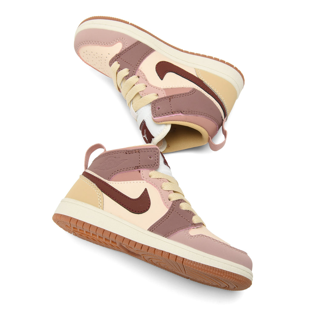 AJ-127" Rose, Brown, Beige, cream"