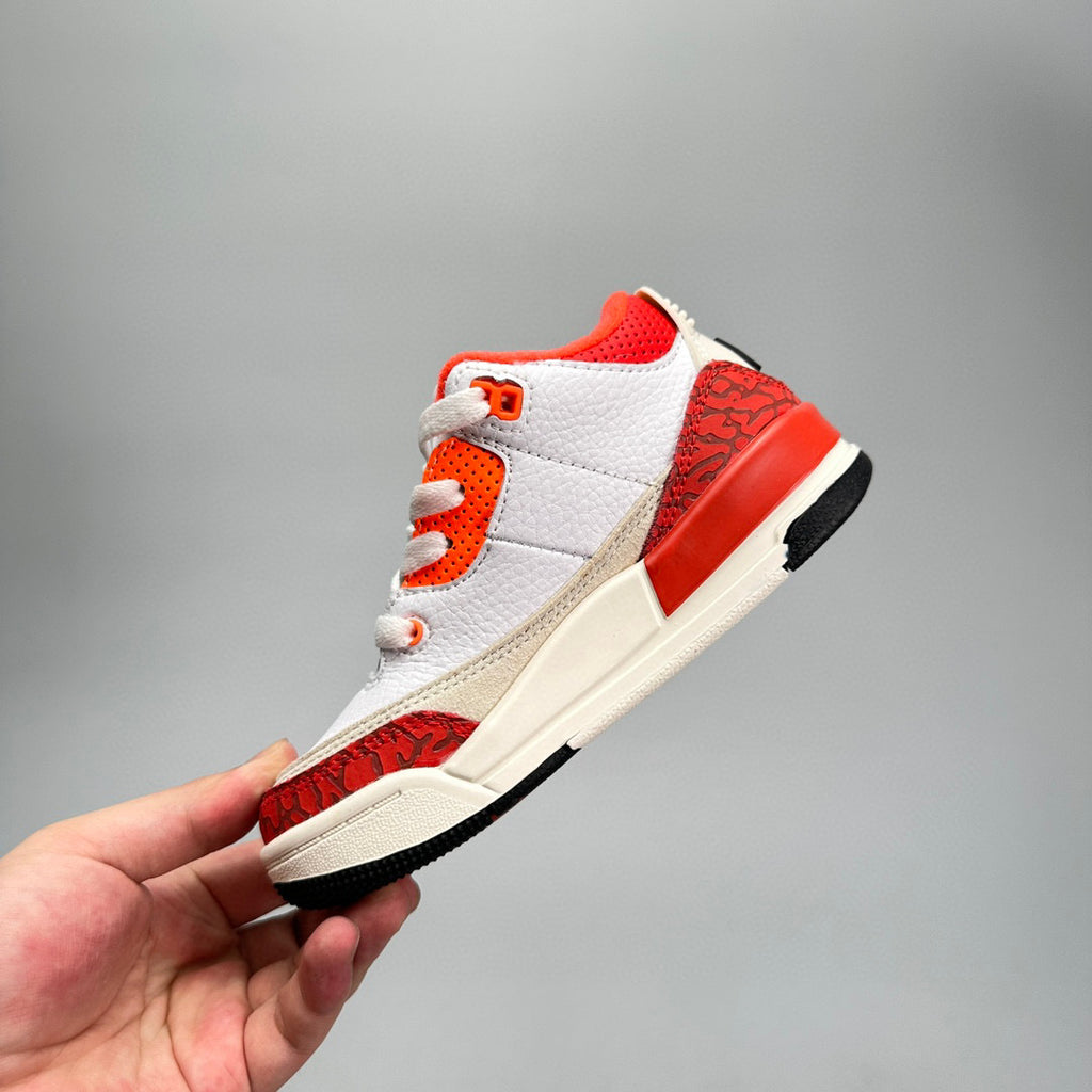 Jordan 3 children's shoes" white, red"