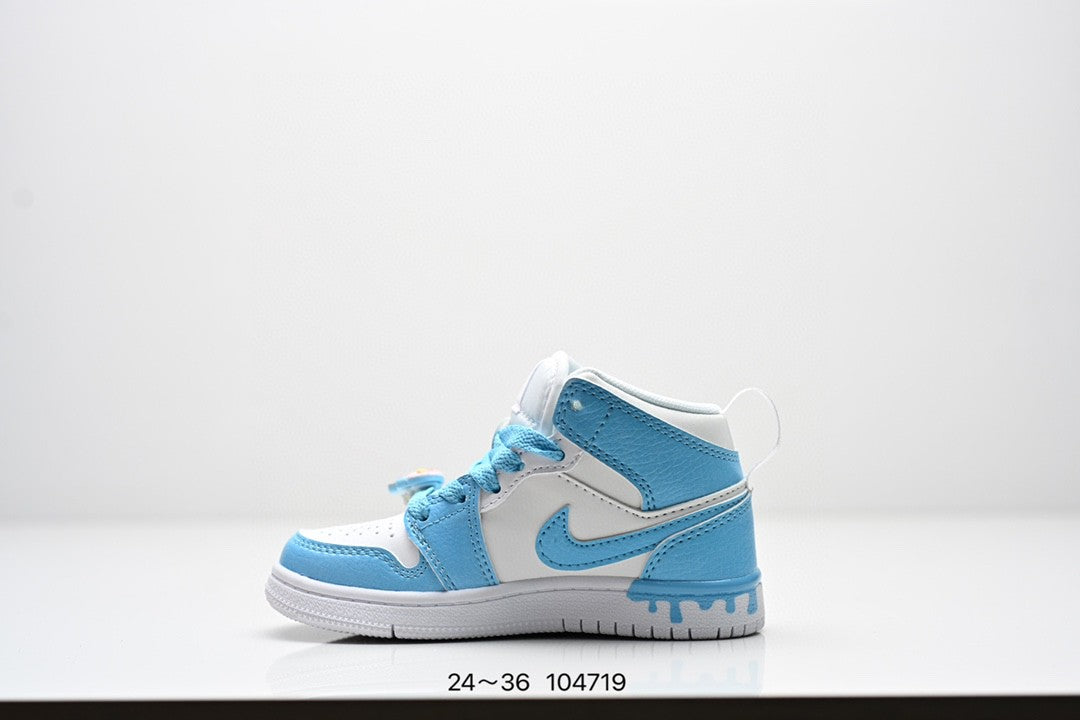 Air Jordan 1 Mid SE AJ1 Jordan mid-top basketball shoes " white, blue"