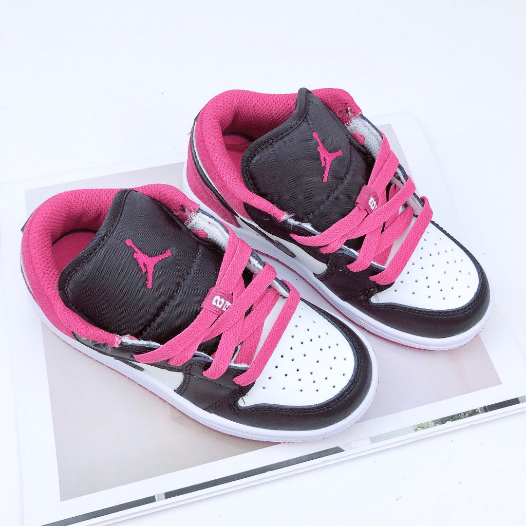 Joe 1 low-top elastic buckle parent-child shoe" pink"