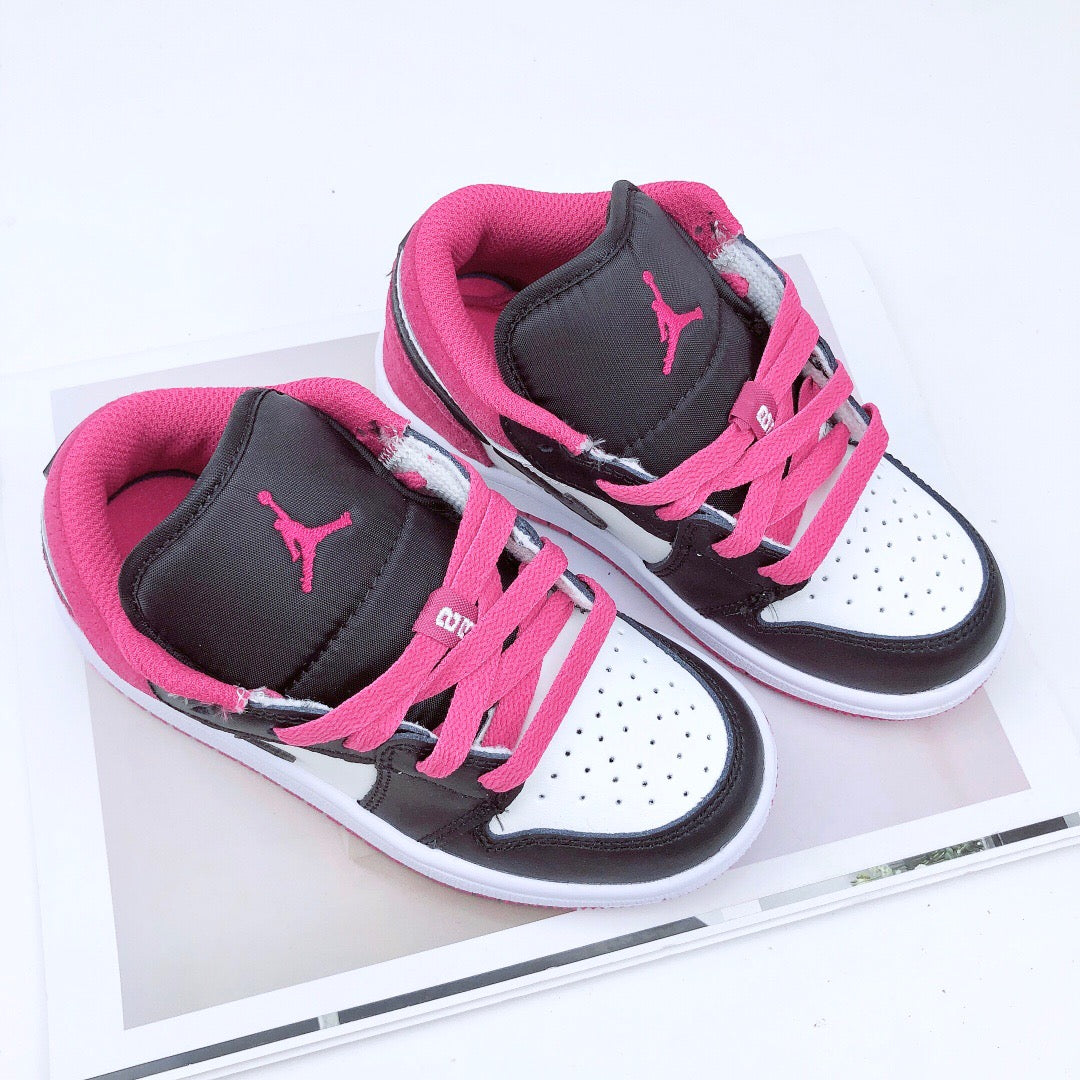 Joe 1 low-top elastic buckle parent-child shoe" pink"