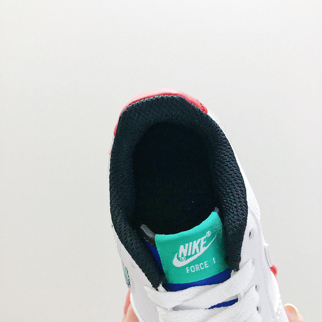 Air Force low-top lace-up sneakers" white"