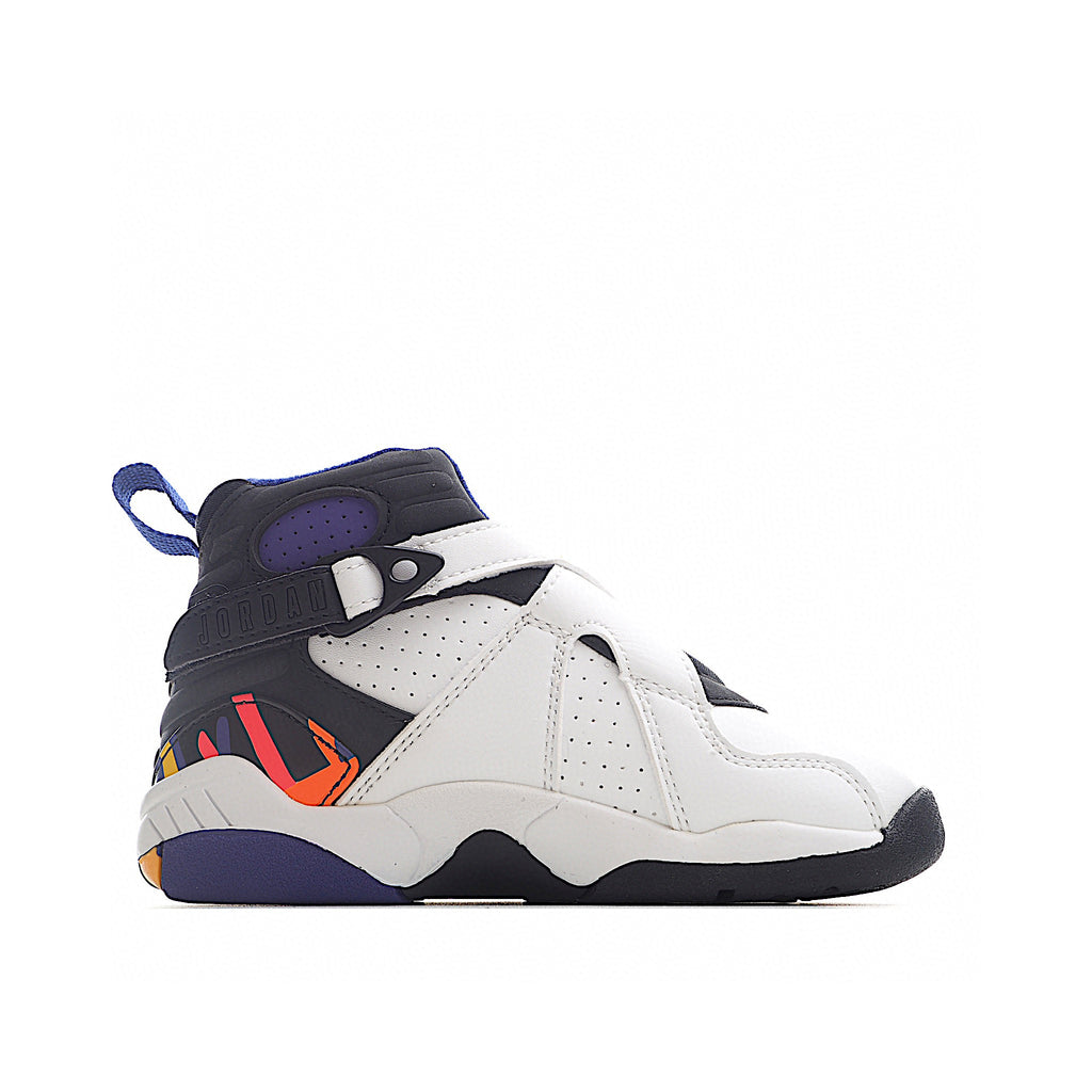 Joe 8 children's shoes sports shoes AJ-8 basketball shoes" white, black"
