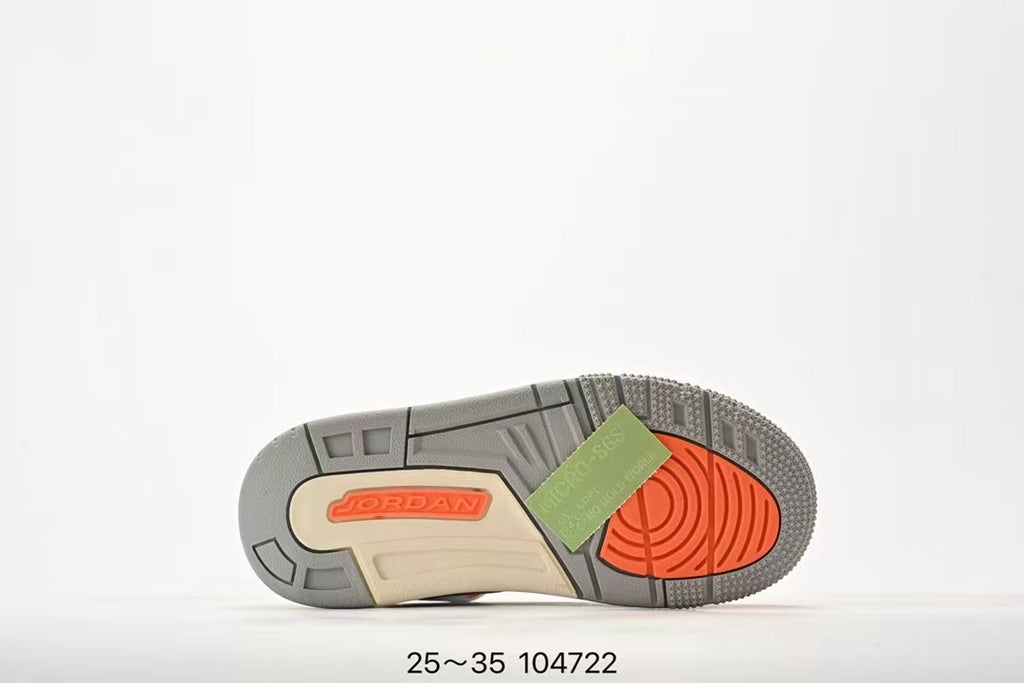 Joe 3" white, orange"