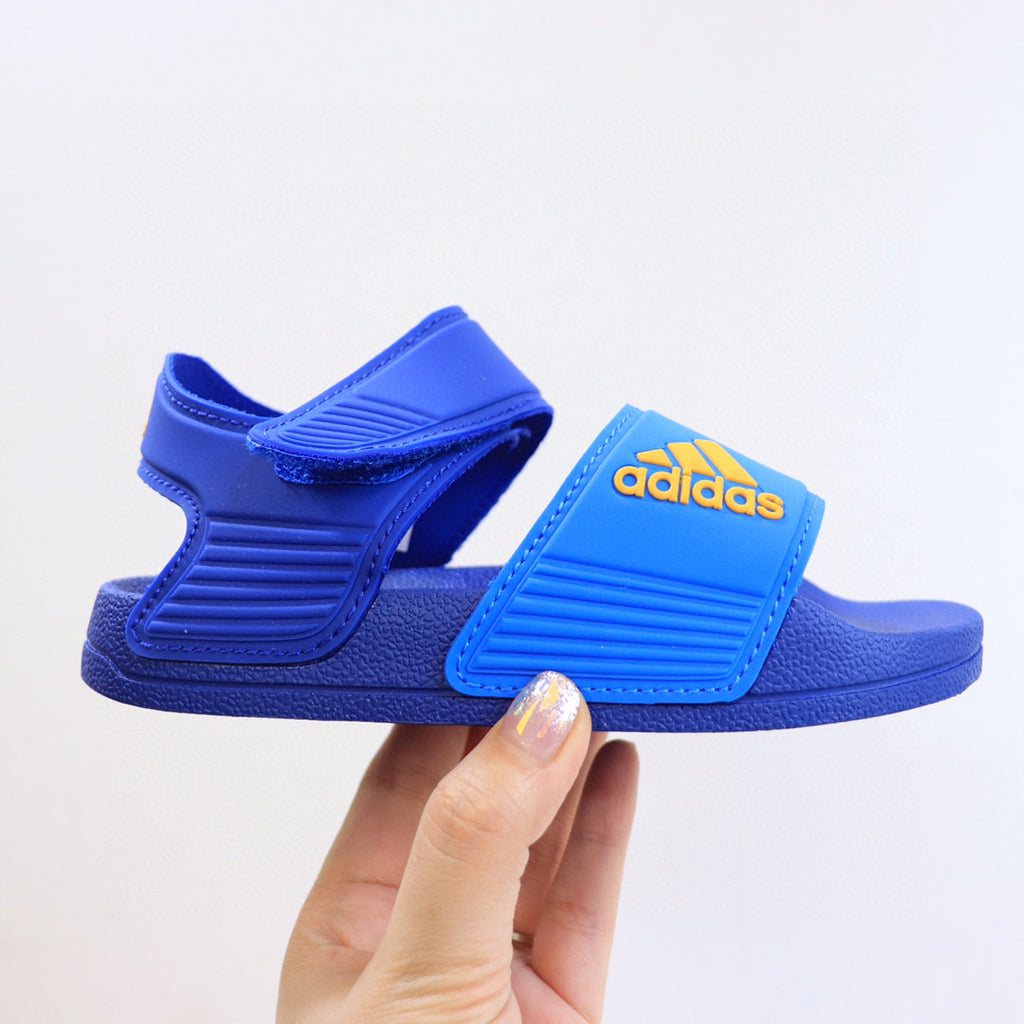 Adidas new open toe" blue"