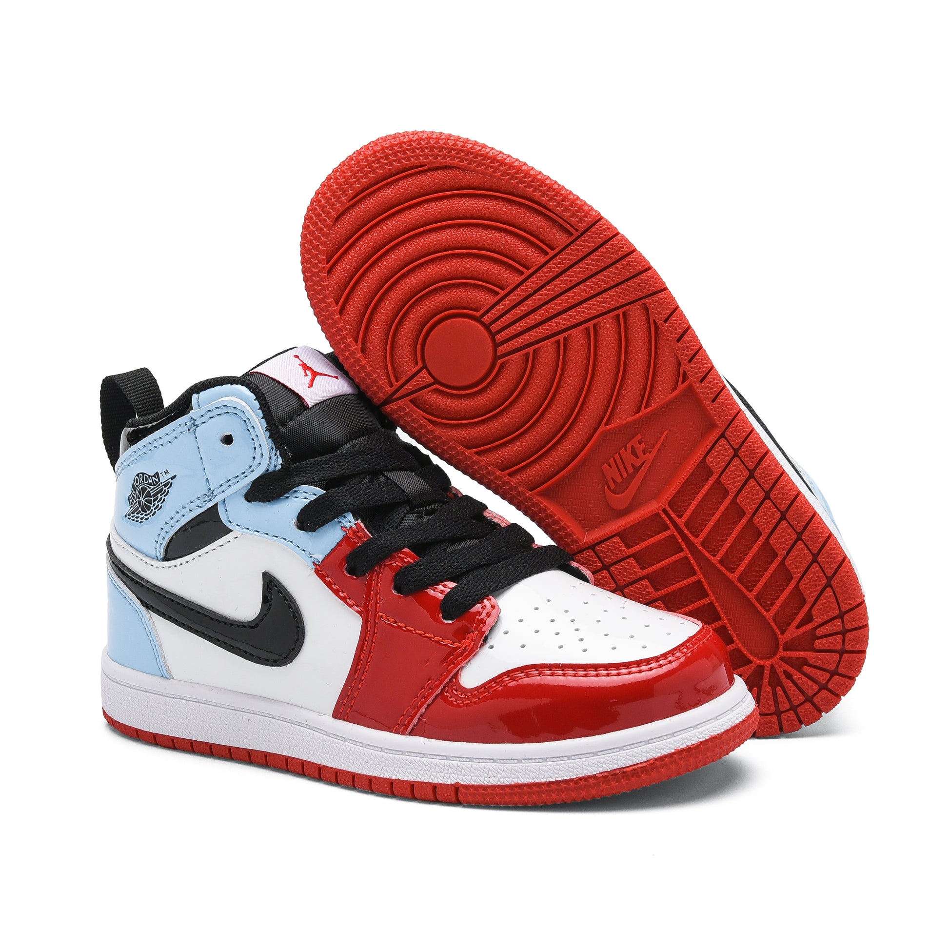 AJ-112" white, red, blue"