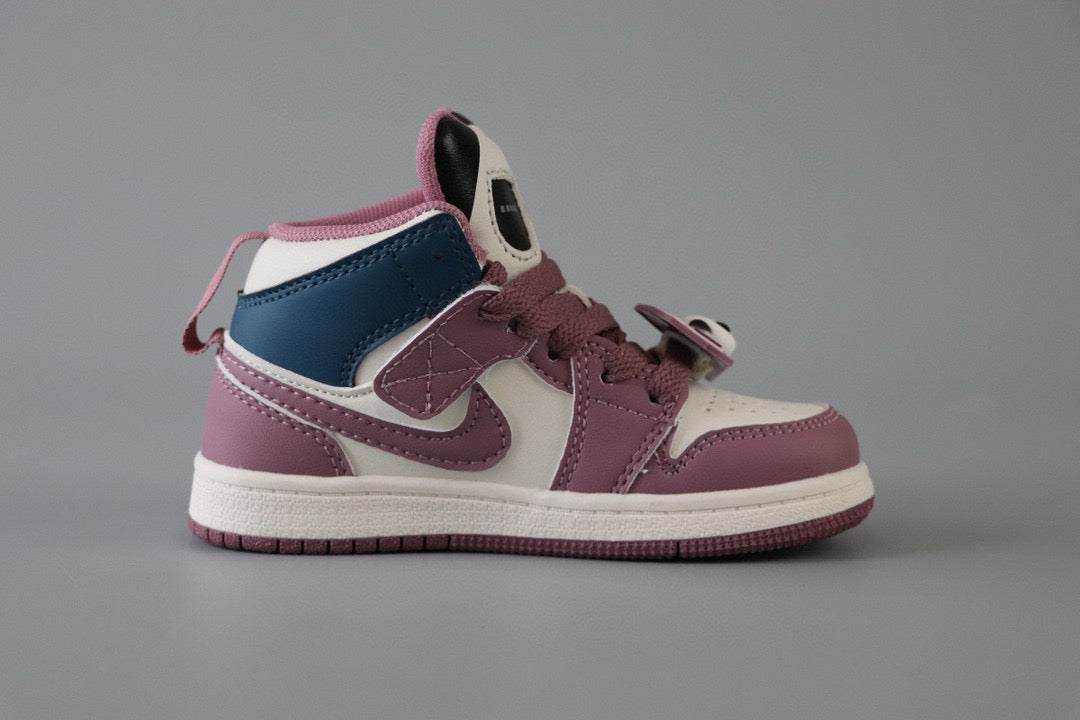 AJ Jordan Panda Light Shoes" cream, dark purple"
