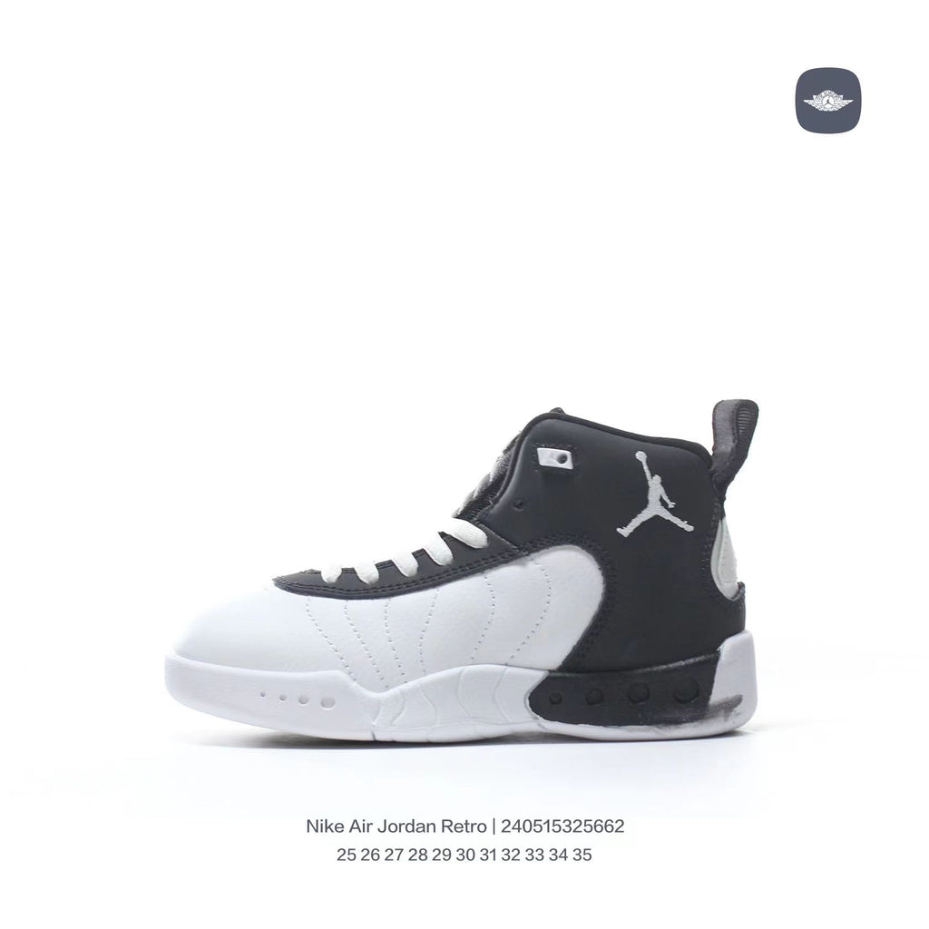 Jordan Retro-combat basketball shoes " white, black"