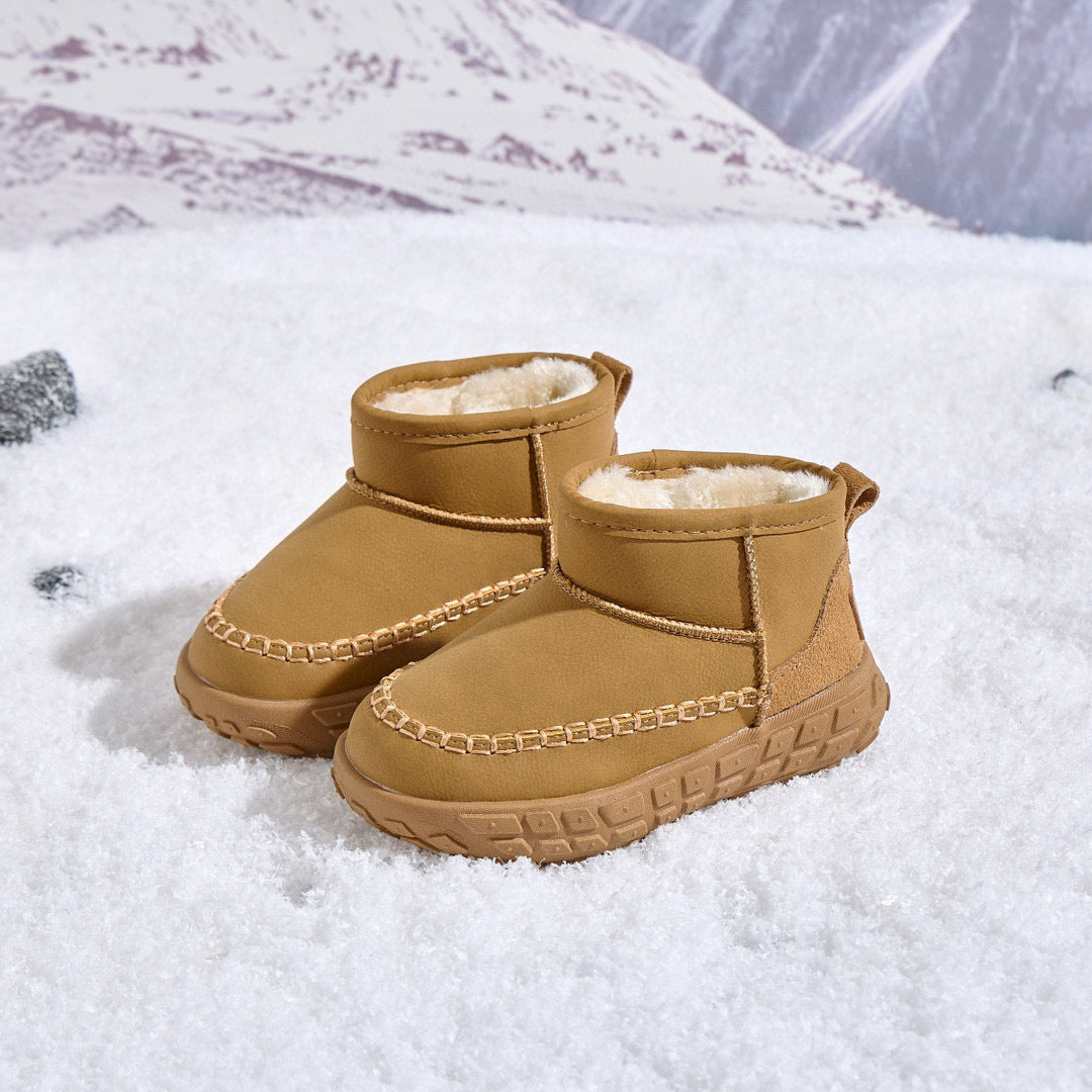 U-GG tire bottom snow boots" camel"