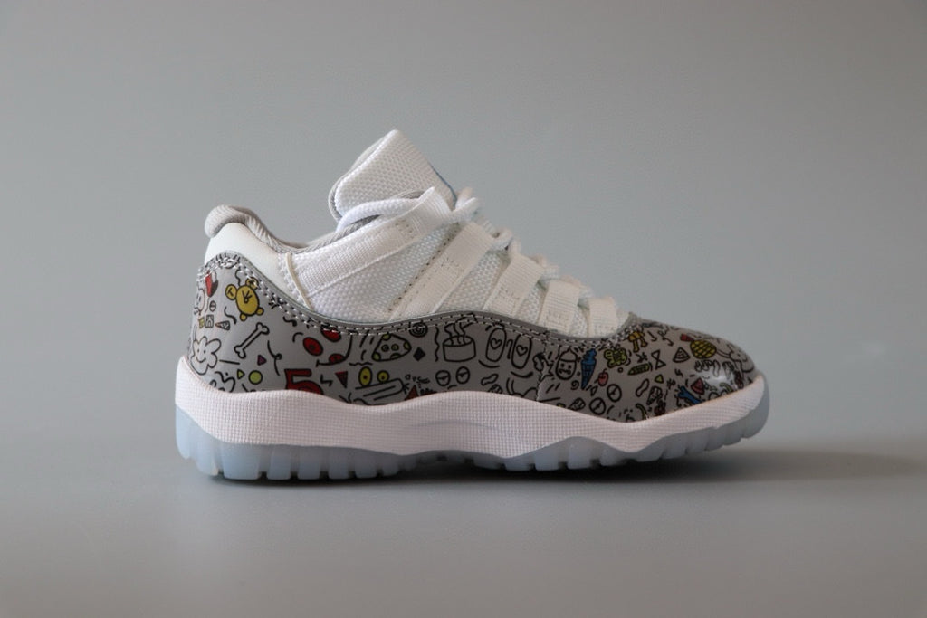 Joe 11 low-top children's shoes" white, gray"