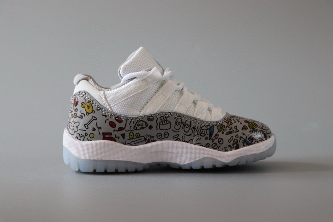 Joe 11 low-top children's shoes" white, gray"