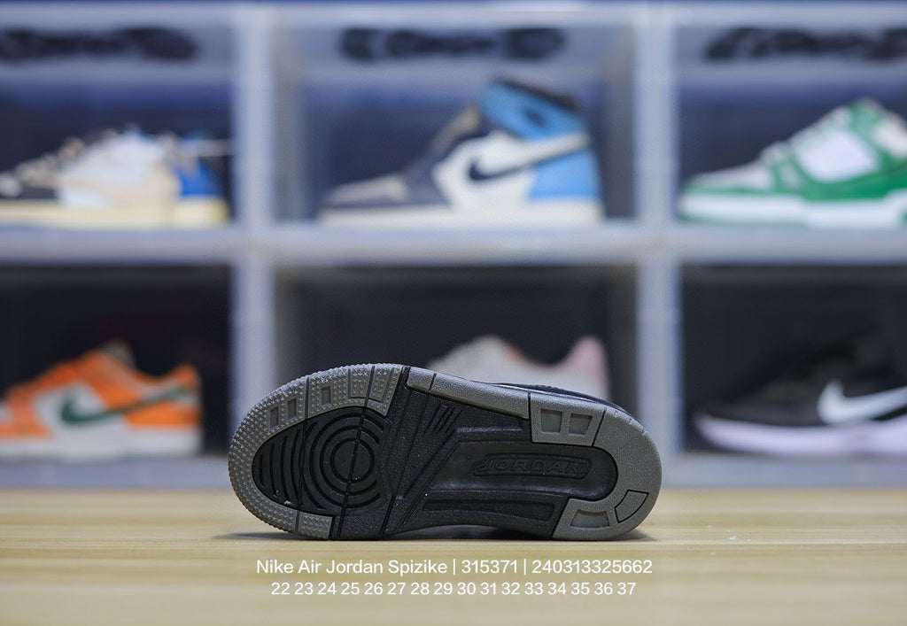Jordan 3.5 3D Embossed Children's Shoes" Black"