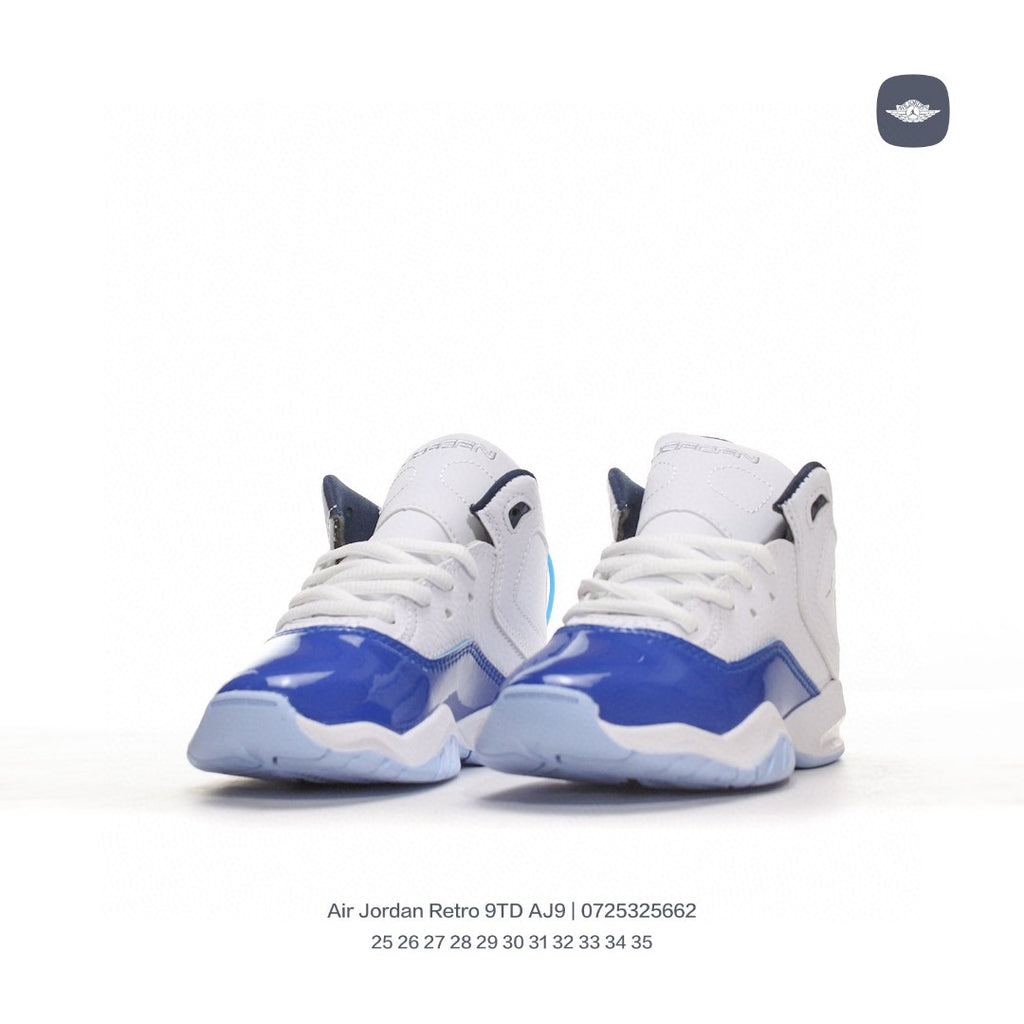 AJ12.5 generation children's retro leisure culture" white, blue"