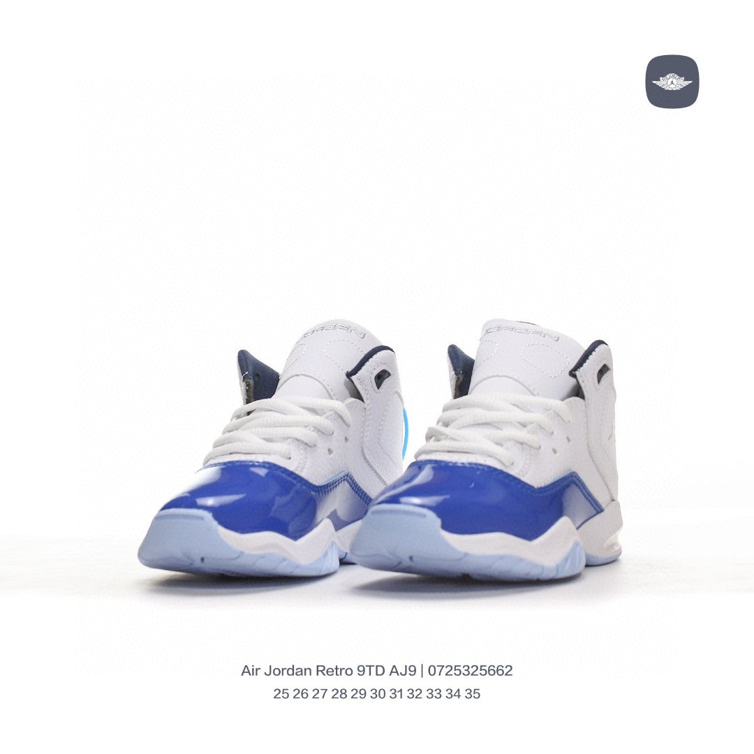 AJ12.5 generation children's retro leisure culture" white, blue"